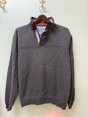 Orvis gray pullover quarter zip medium